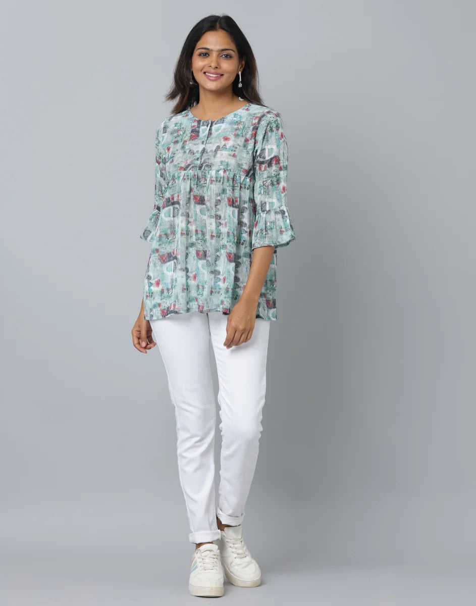 Frock style top with jeans best sale