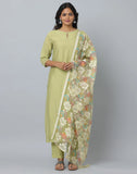 Pista Green Kurta Set