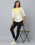 Yellow Striped Western Top