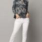 High V neck Top with Full Sleeves with  Button