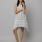 V Neck Sleeveless Stripes Dress