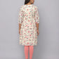 Floral Printed 3/4th Sleeves Kurta