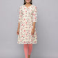 Floral Printed 3/4th Sleeves Kurta