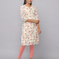 Floral Printed 3/4th Sleeves Kurta