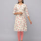 Floral Printed 3/4th Sleeves Kurta