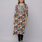 Floral Printed Kurta With 3/4 Sleeve