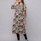 Floral Printed Kurta With 3/4 Sleeve