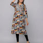 Floral Printed Kurta With 3/4 Sleeve