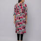 Floral Printed Kurta With 3/4 Sleeve