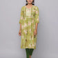 Floral Printed Kurta With 3/4 Sleeve