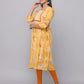 Floral Printed Kurta With 3/4 Sleeve