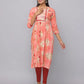 Floral Printed Kurta With 3/4 Sleeve