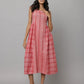 Pink Y/D Stripe Dress with Sea Shell