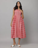 Pink Y/D Stripe Dress with Sea Shell