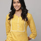 3/4 Sleeves Straight Cut Kurta