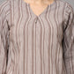 V Neck Top with 3/4th sleeves