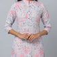 Floral Print 3/4 Sleeve Kurta