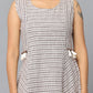 Checks Slim Fit Sleeveless Dress