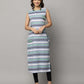 Sleeveless Stripes Kurta