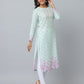 Floral Print Full Sleeve Kurta