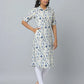 Printed Slim Fit Elbow Length Sleeve Kurta