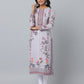 Floral Print Full Sleeve Kurta