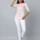 Pink Striped Western Top